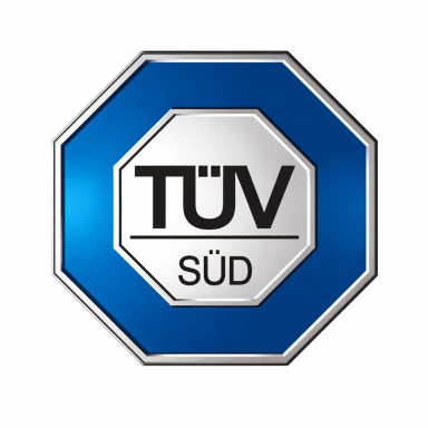 TÜV SÜD Logo als Referenz für die fachliche Begutachtung eines Gewerbeobjekts durch einen unabhängigen Bausachverständigen.